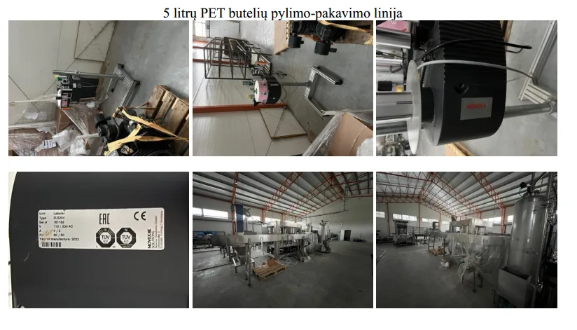 Parduodamos gėrimų pilstymo, PET butelių pūtimo, užpylimo ir pakavimo gamybos linijos