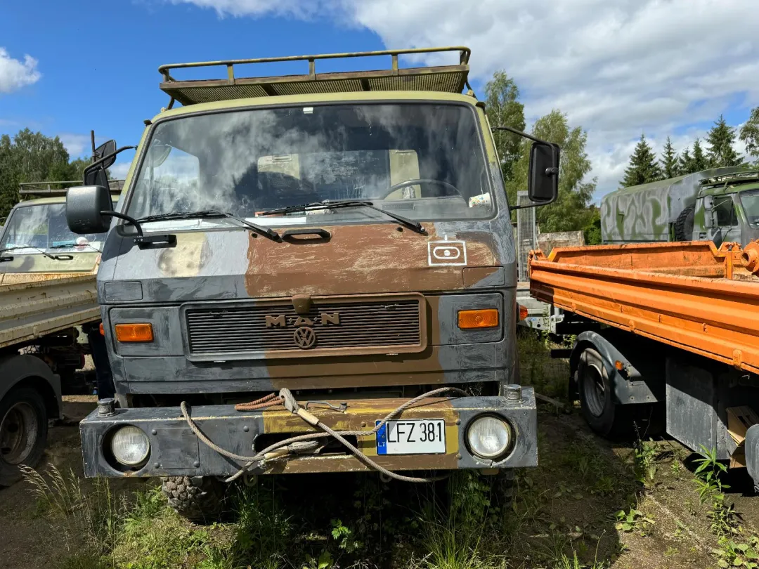MAN 8.136 FAE krovininis automobilis su suvirinimo generatoriumi