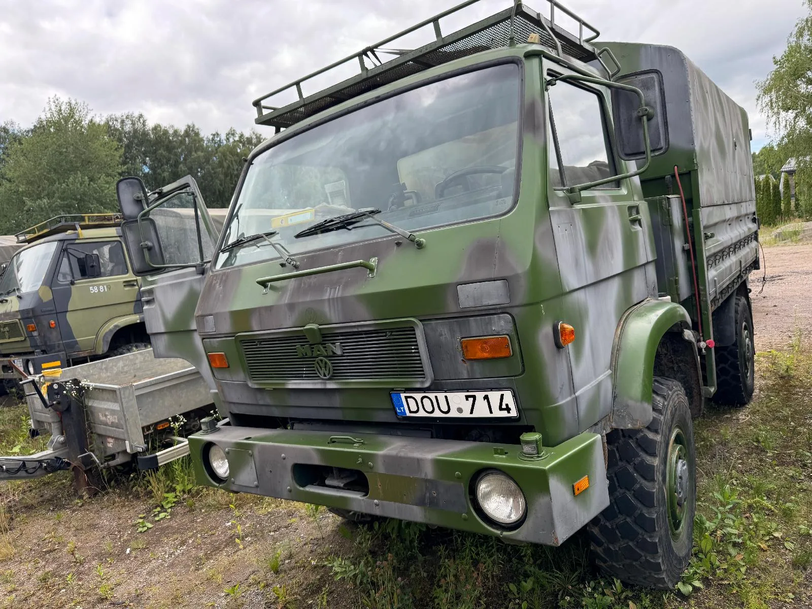 Parduodamas krovininis automobilis VW-MAN 8.150 su motogeneratoriumi ir suvirinimo aparatu