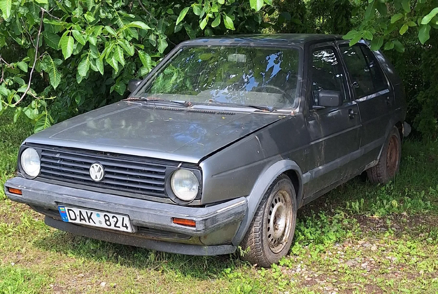 VW Golf, 1989 m., techniškai netinkamas eksploatuoti