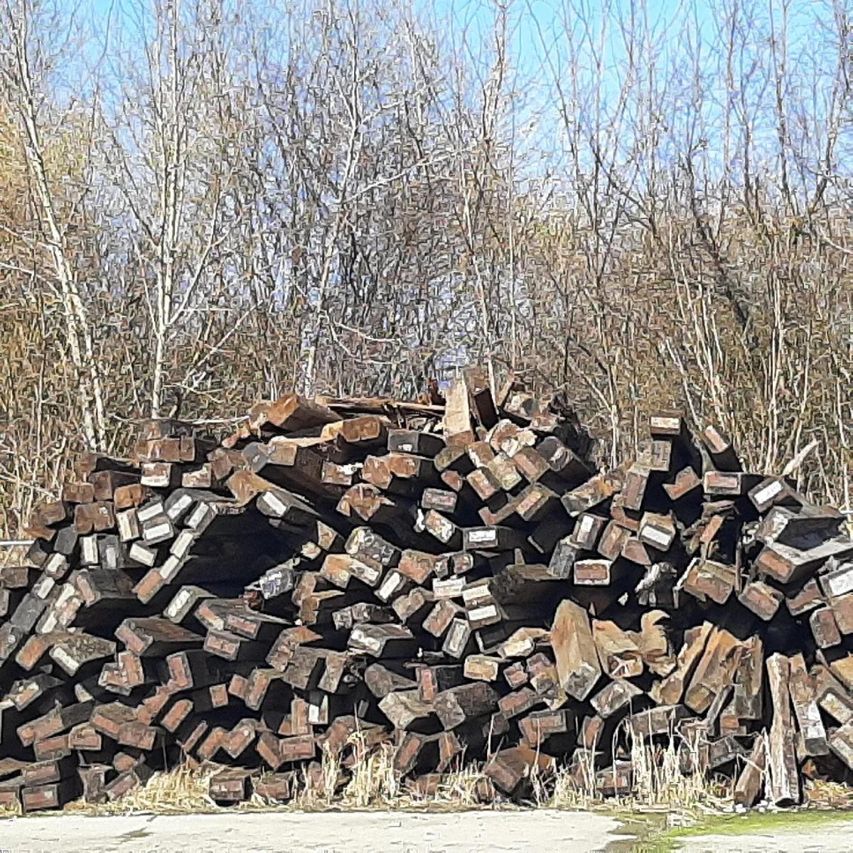 5000 naudotų medinių pabėgių aukcionas